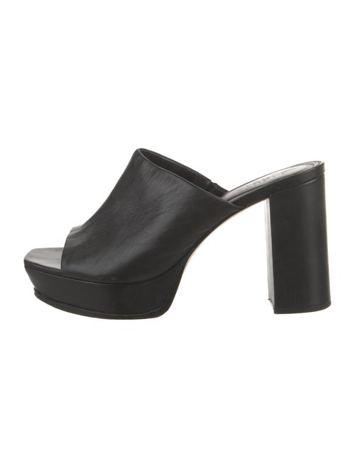 Schutz Leather Slides