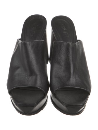 Schutz Leather Slides