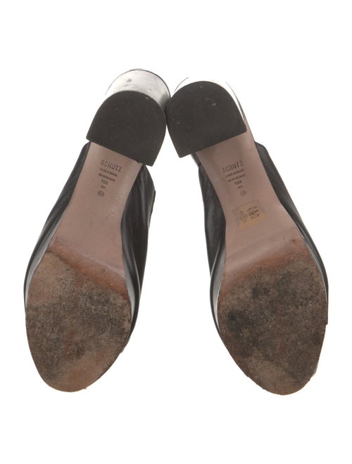 Schutz Leather Slides