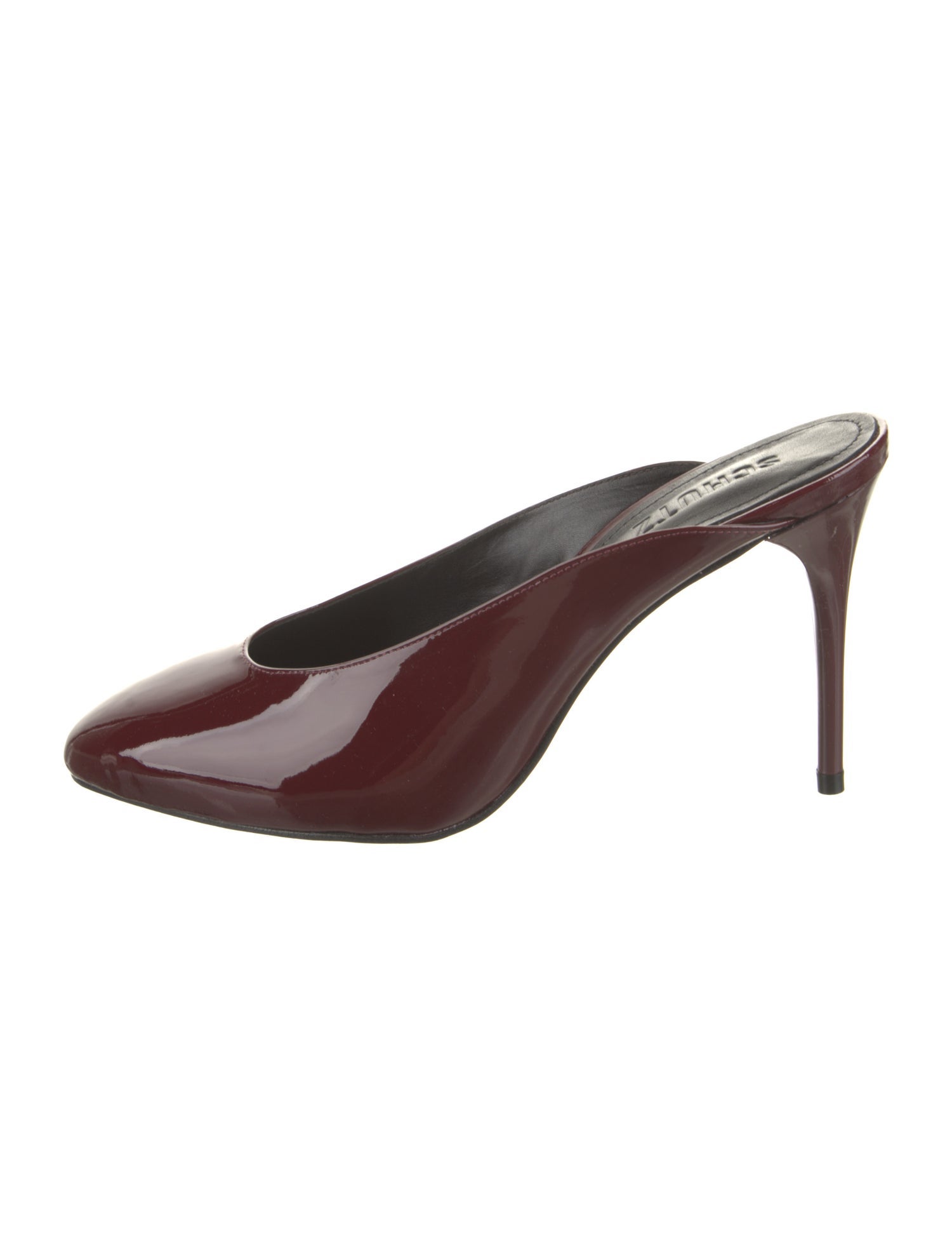 Schutz Patent Leather Mules