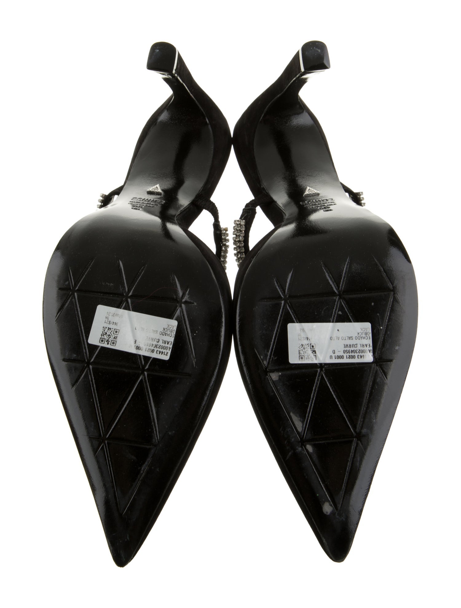 Schutz Suede Crystal Embellishments Mules