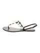Schutz Leather T-Strap Sandals