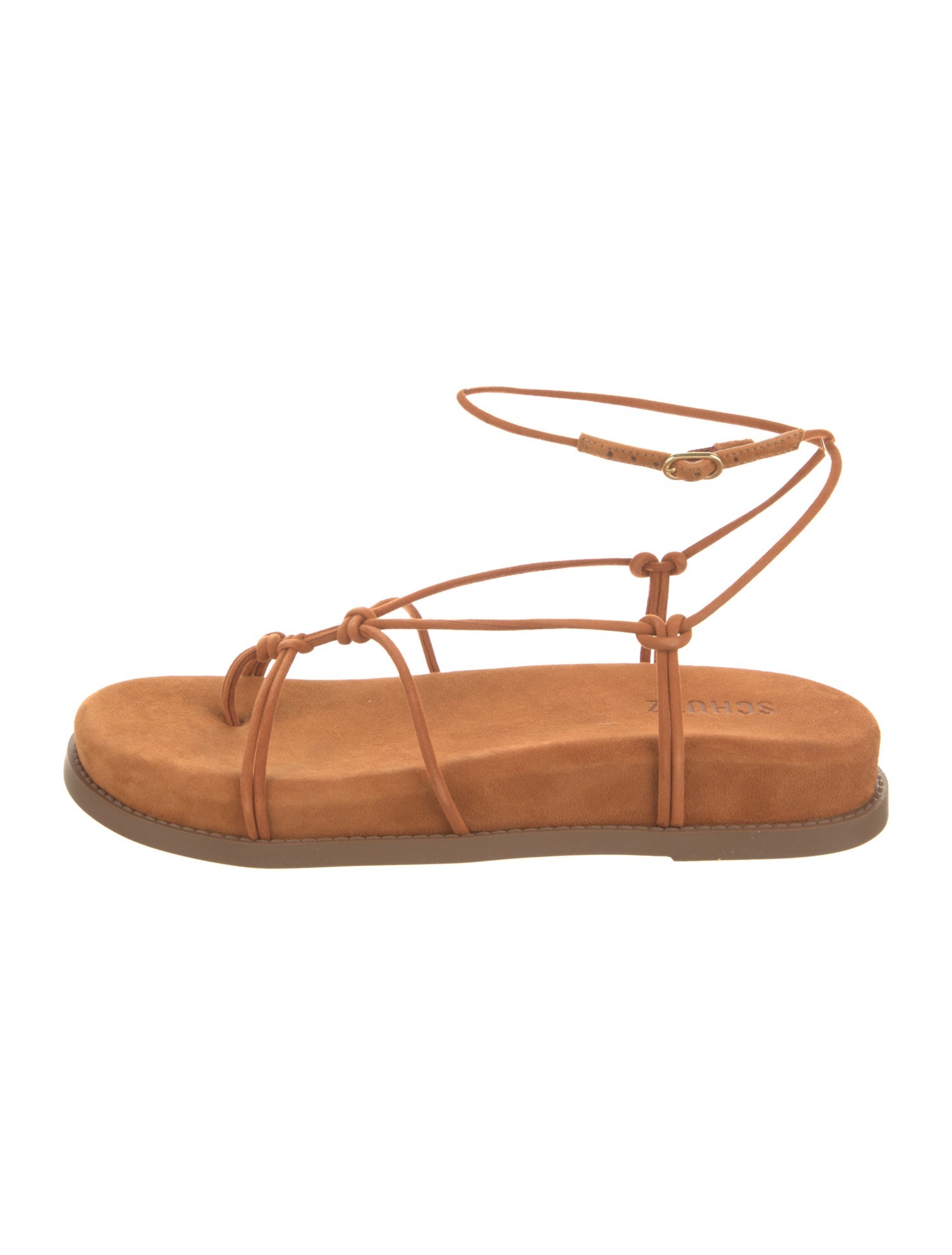 Schutz Suede Slingback Sandals