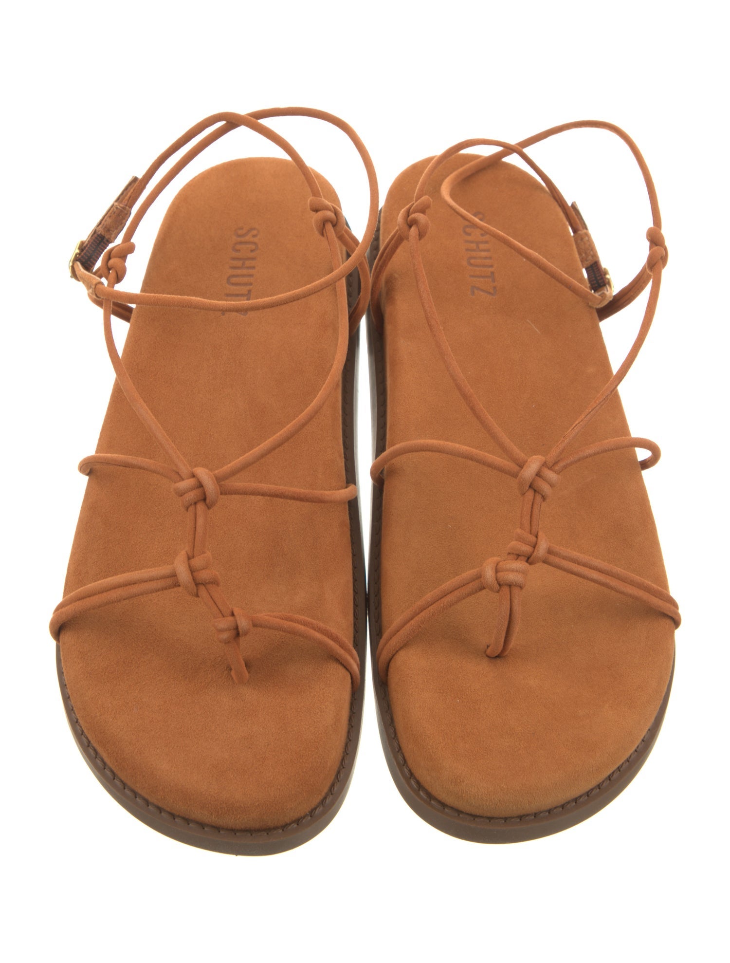 Schutz Suede Slingback Sandals