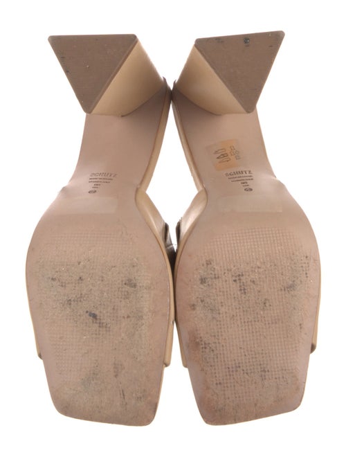 Schutz Leather Slides