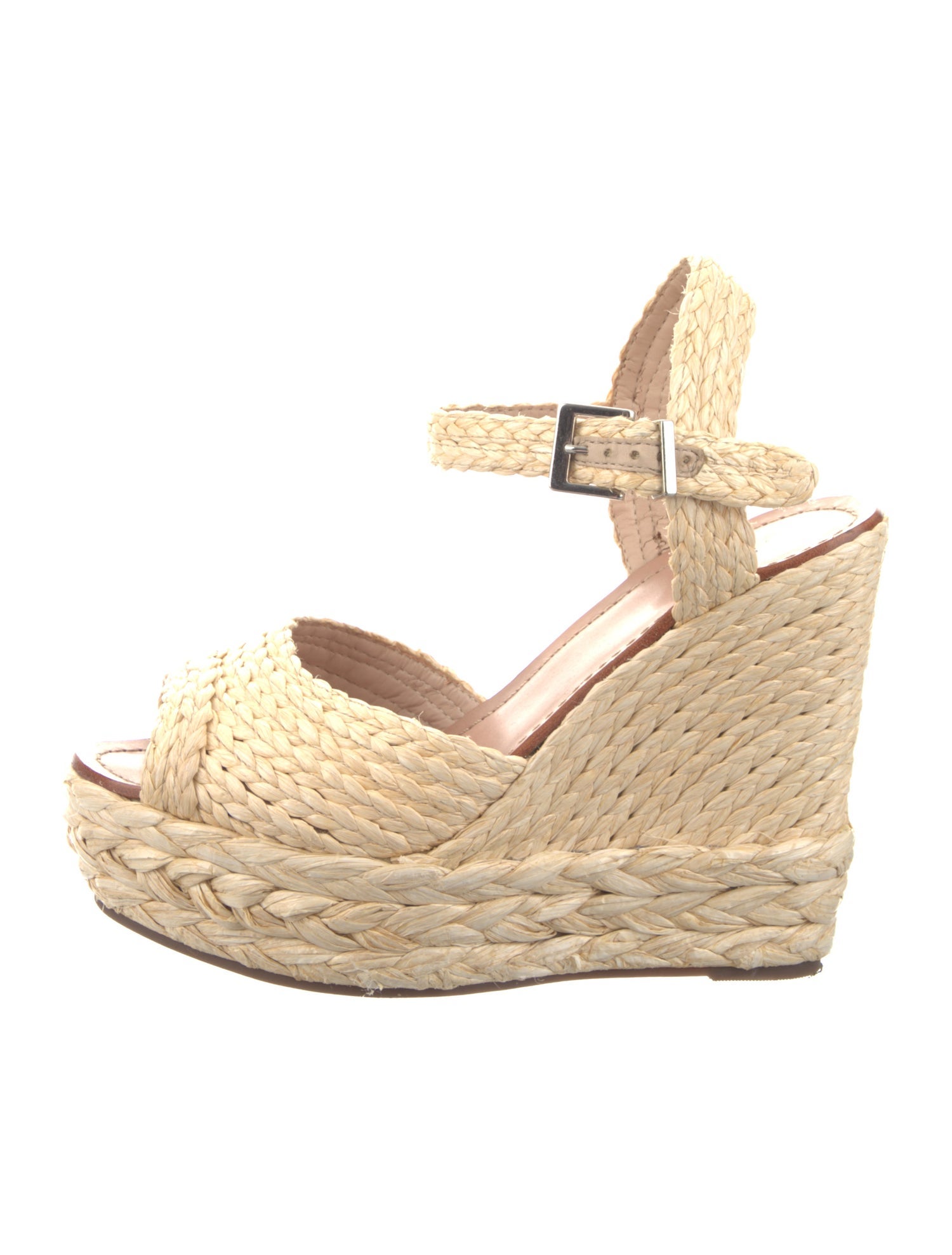 Schutz Straw Espadrilles