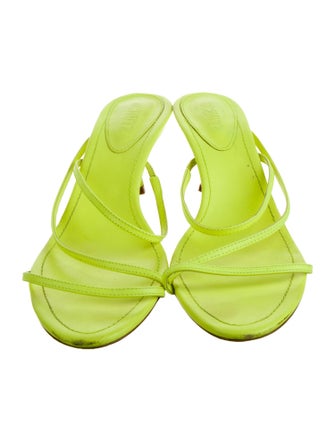 Schutz Leather Slides