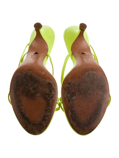 Schutz Leather Slides