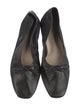 Schutz Leather Bow Accents Flats