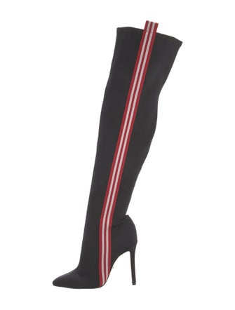 Schutz Nylon Striped Sock Boots