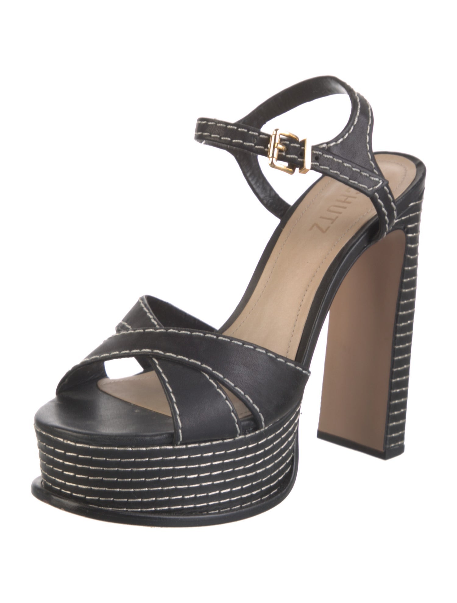 Schutz Leather Sandals