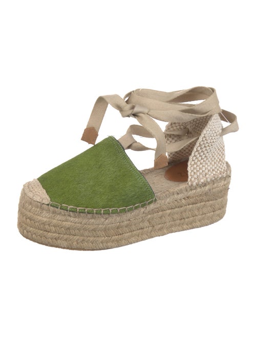 Schutz Ponyhair Colorblock Pattern Mules