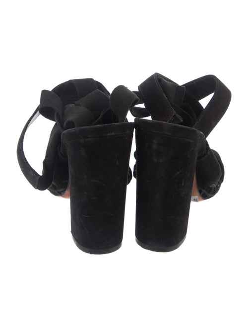 Schutz Suede Cutout Accent Slingback Sandals