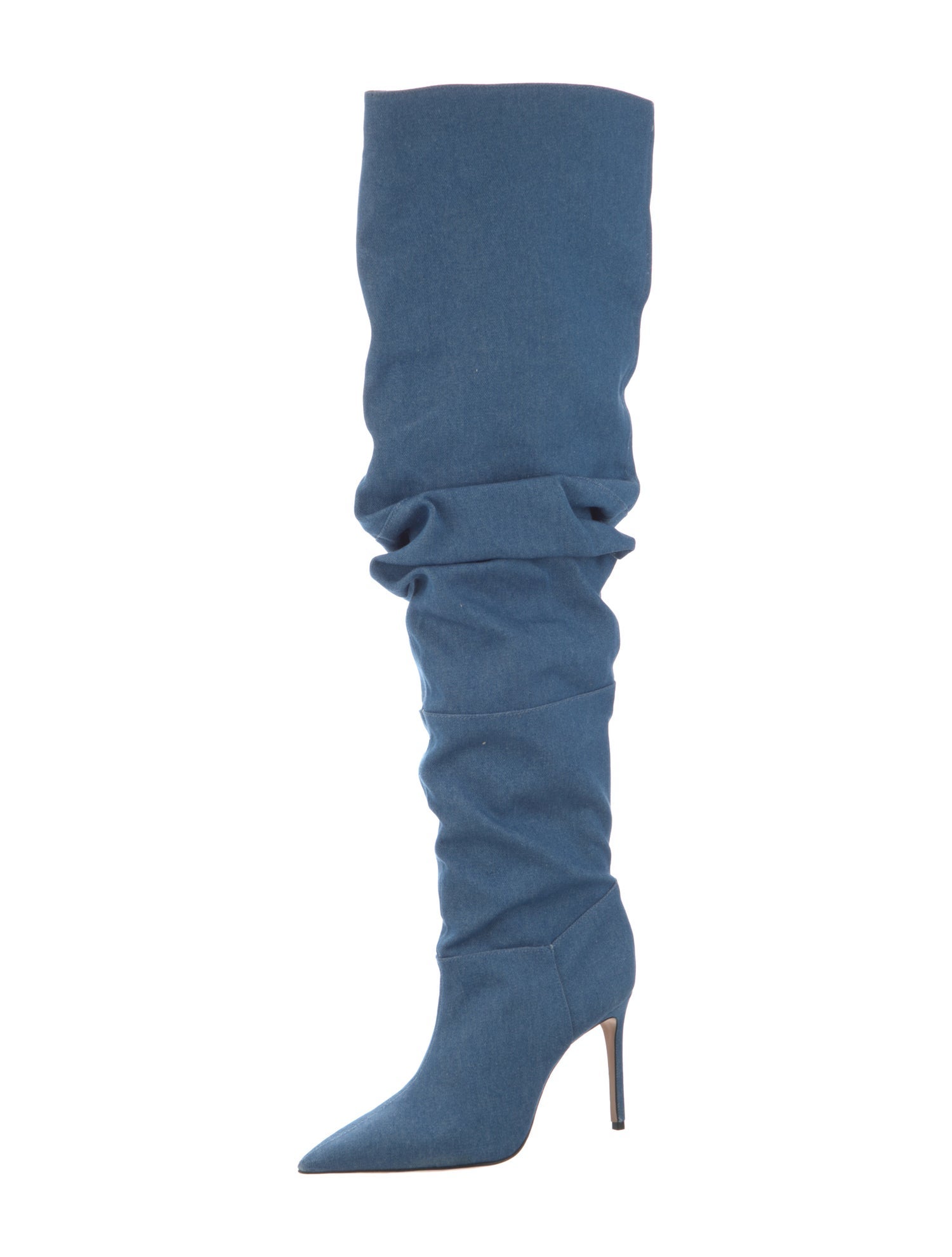 Schutz Denim Slouch Boots