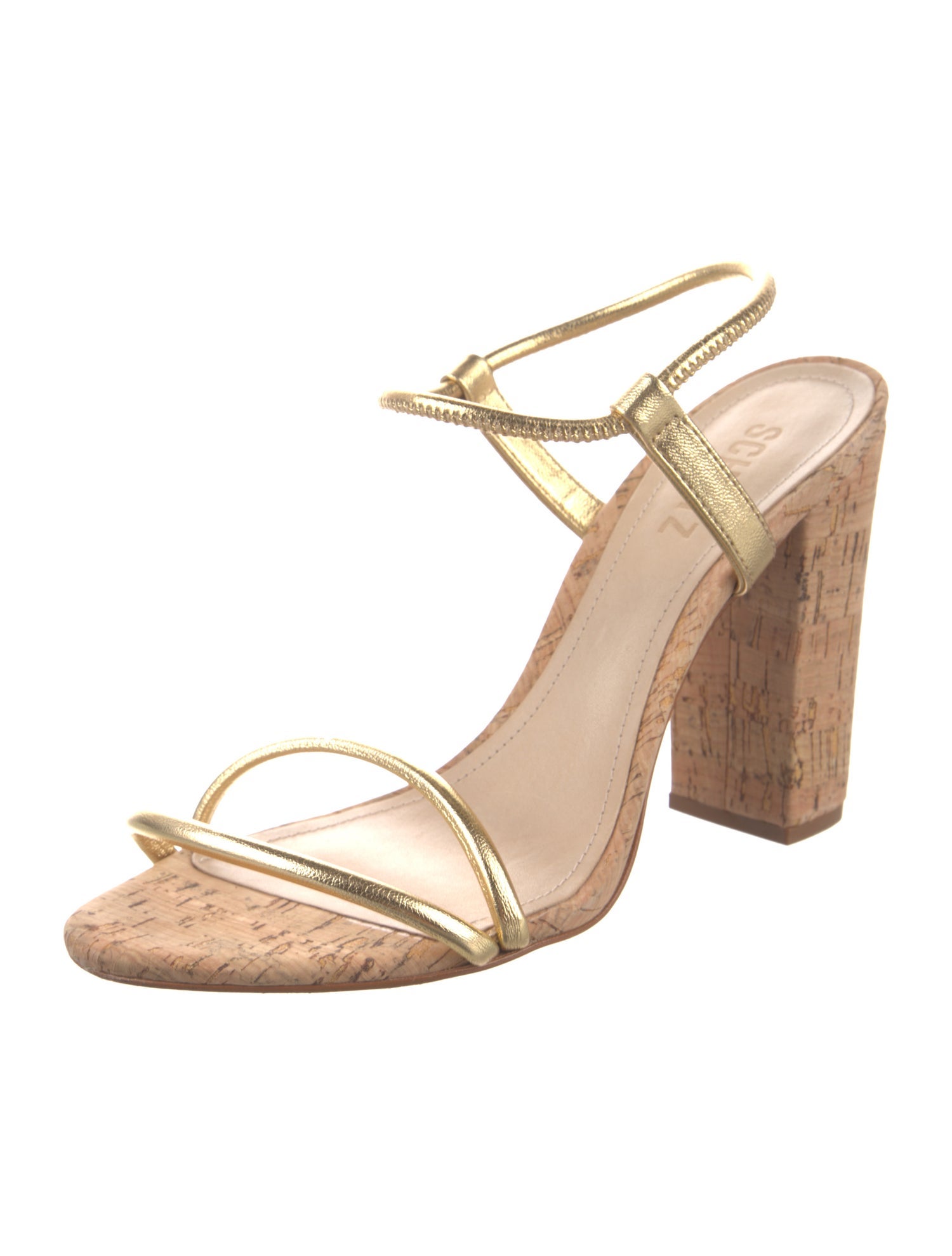 Schutz Leather Slingback Sandals