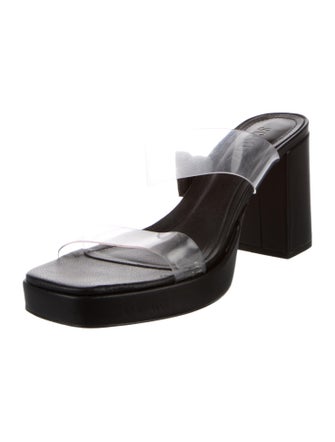 Schutz Leather Slides