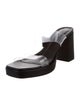 Schutz Leather Slides