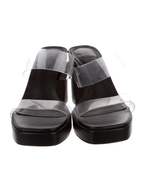 Schutz Leather Slides