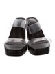 Schutz Leather Slides