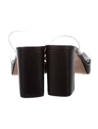 Schutz Leather Slides