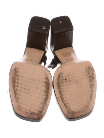 Schutz Leather Slides