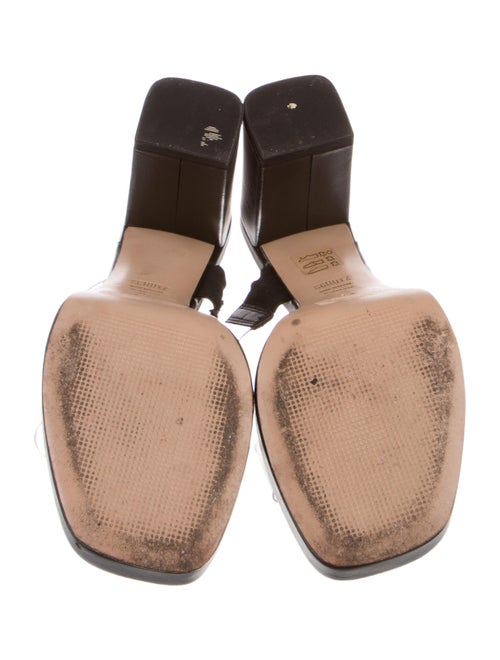 Schutz Leather Slides