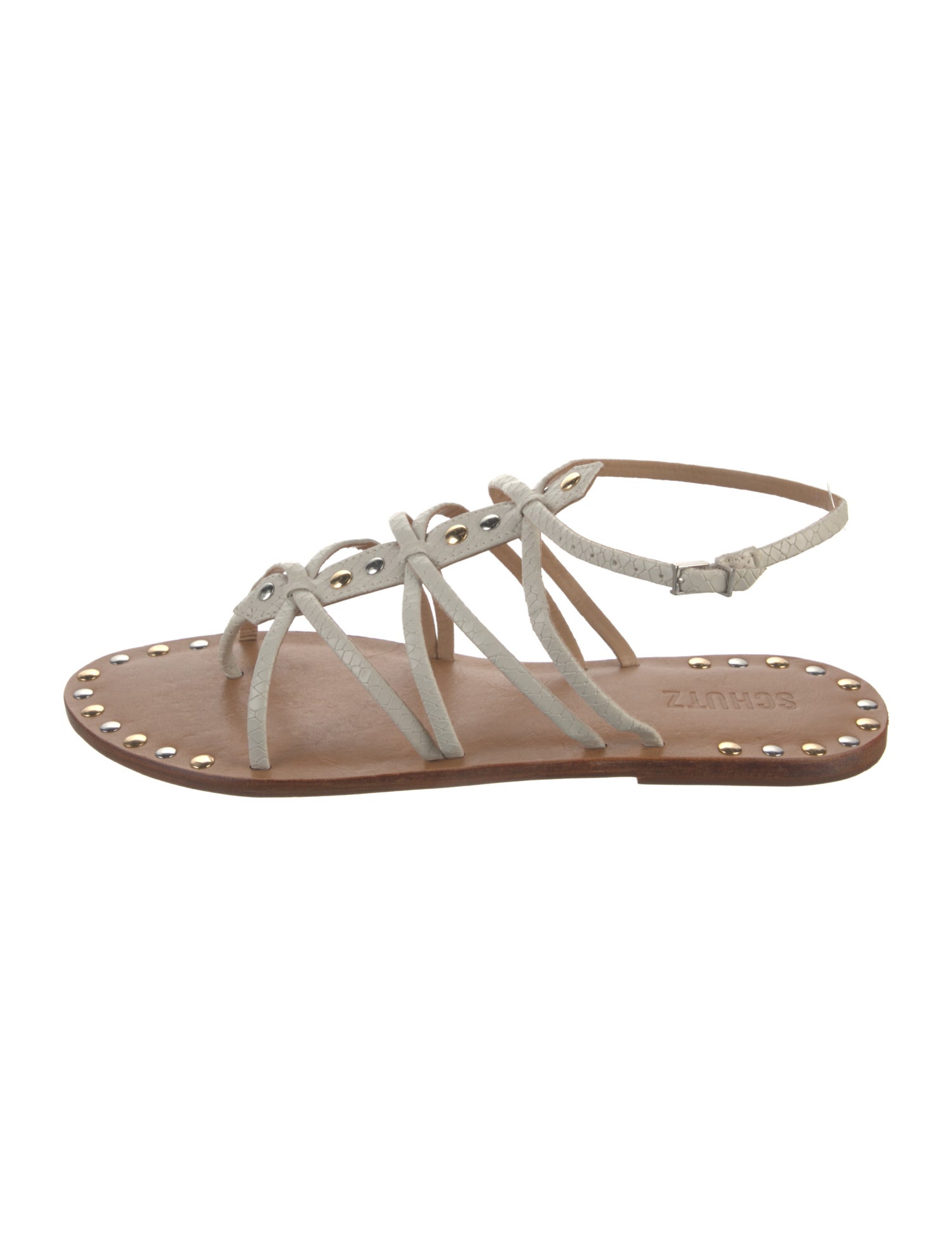 Schutz Leather Gladiator Sandals