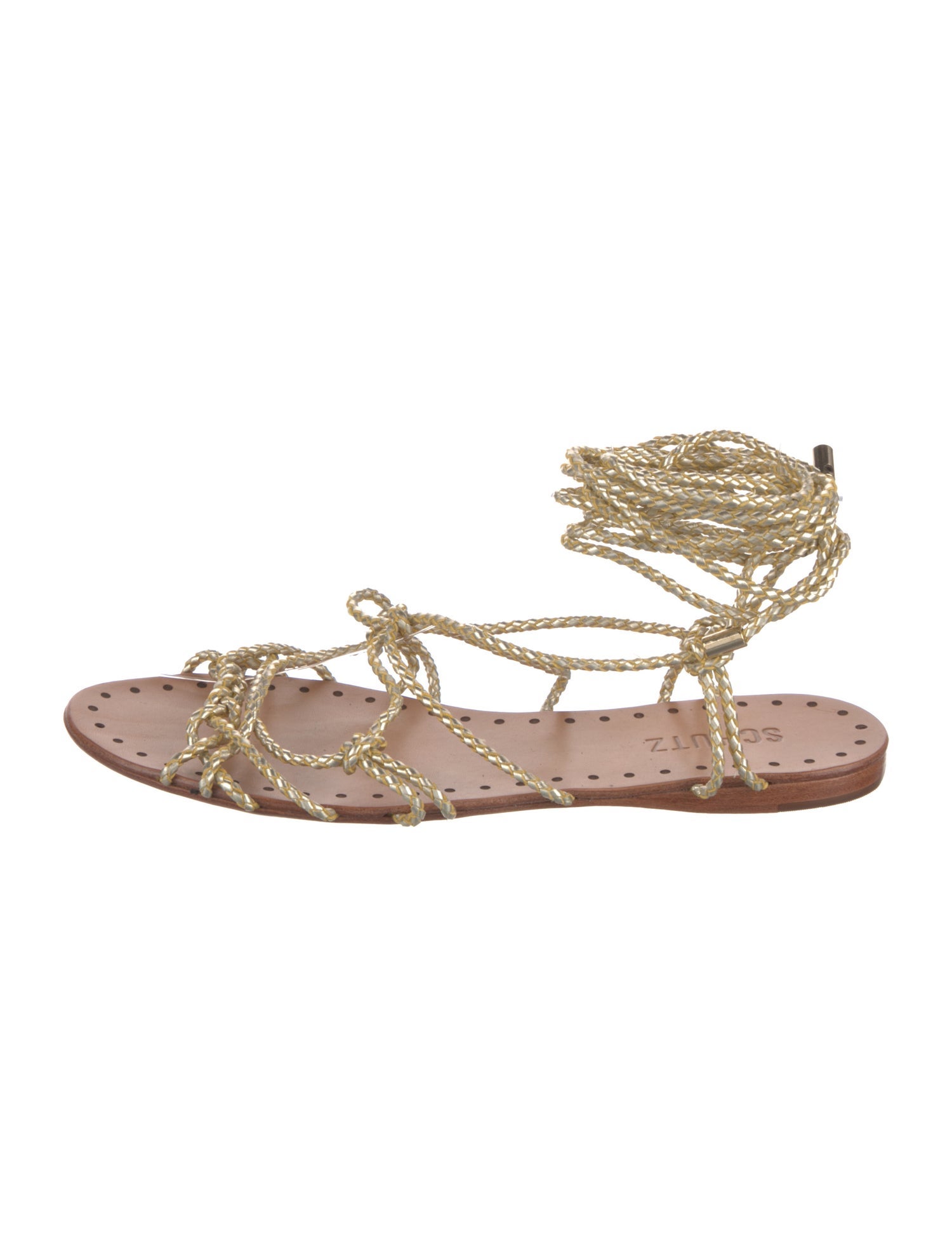 Schutz Leather Gladiator Sandals