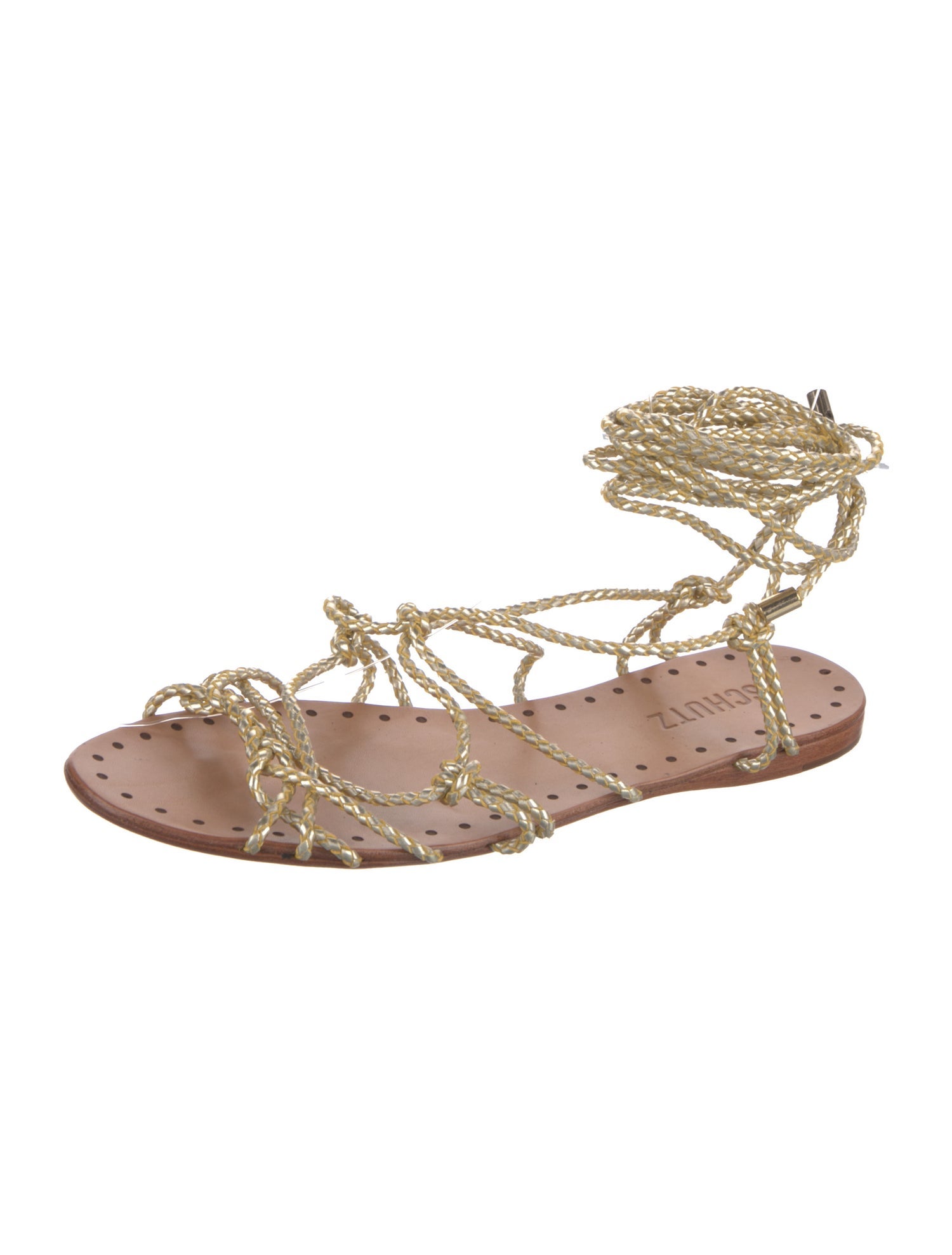 Schutz Leather Gladiator Sandals