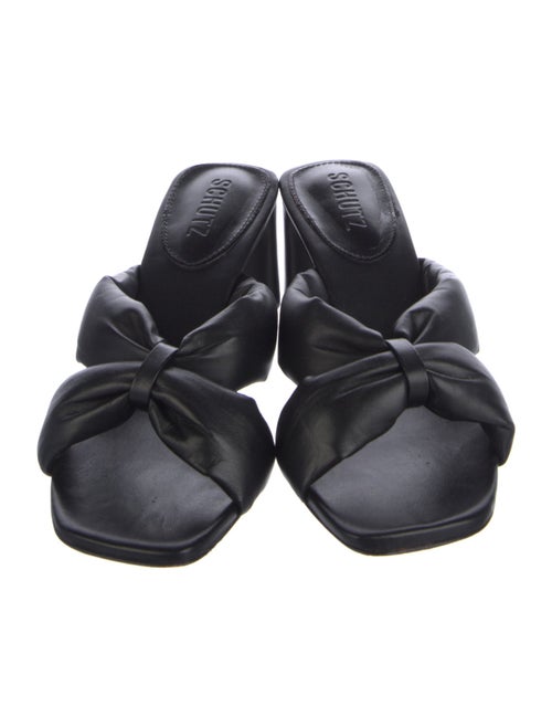 Schutz Leather Slides