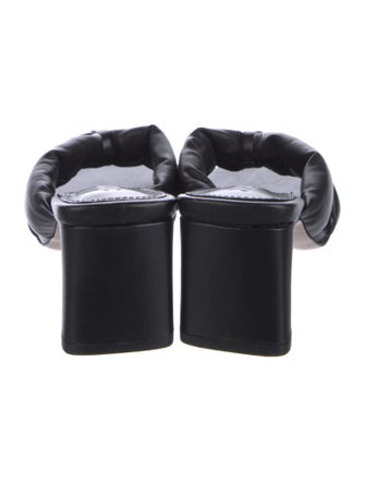 Schutz Leather Slides