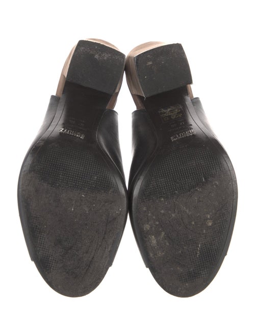 Schutz Leather Colorblock Pattern Slingback Pumps