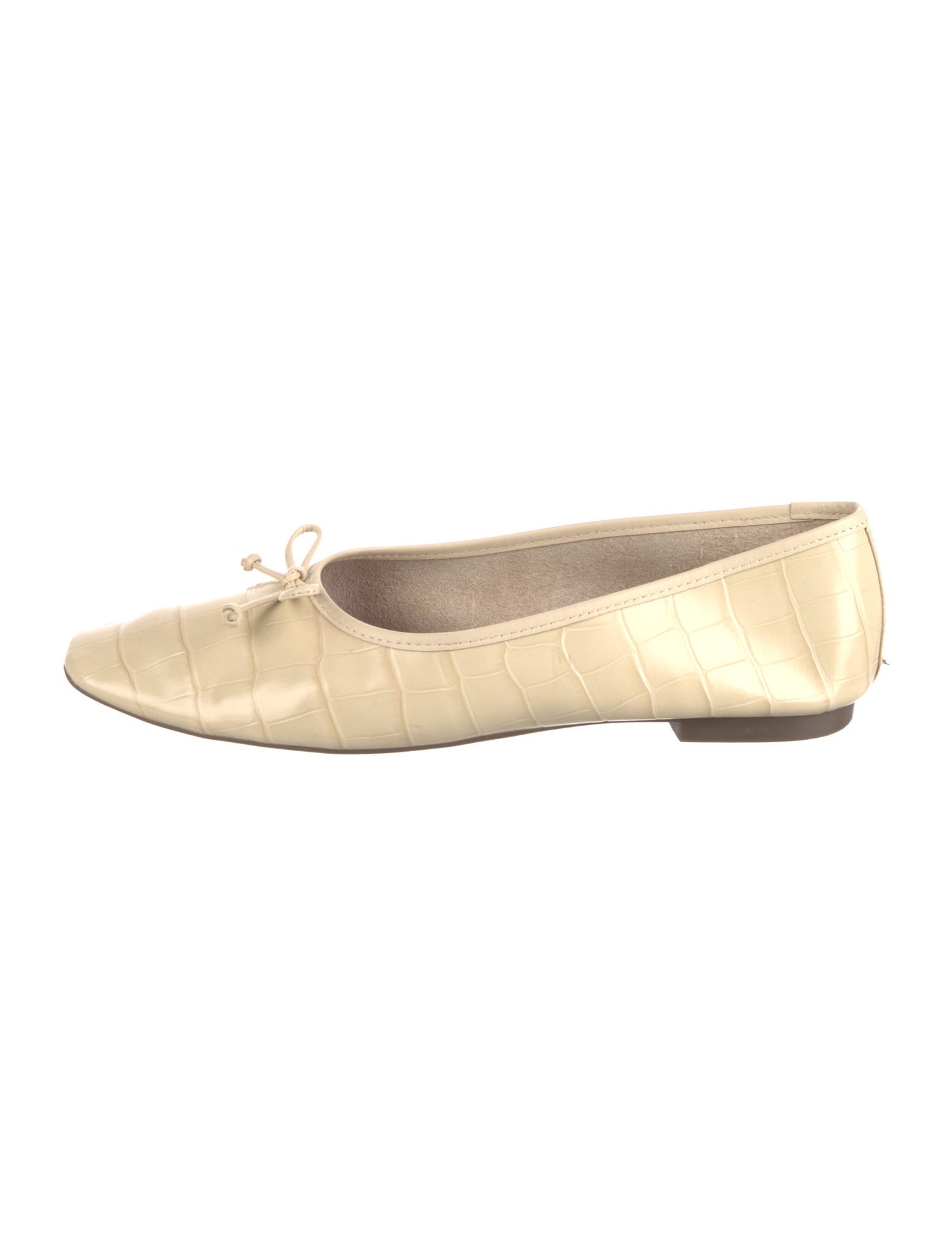 Schutz Embossed Leather Ballet Flats