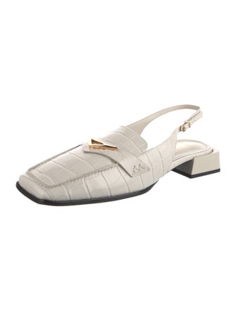 Schutz Leather Slingback Flats