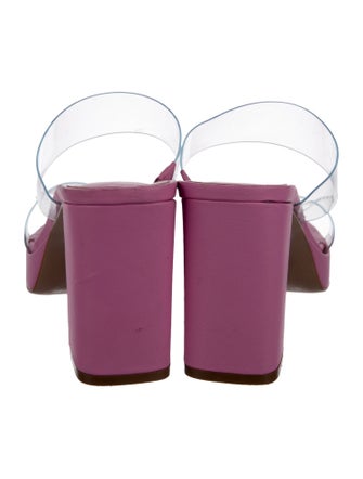 Schutz Leather Slides