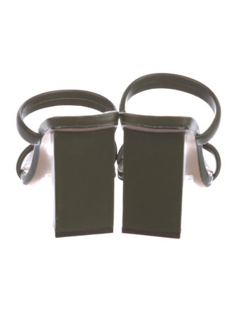 Schutz Leather Slides