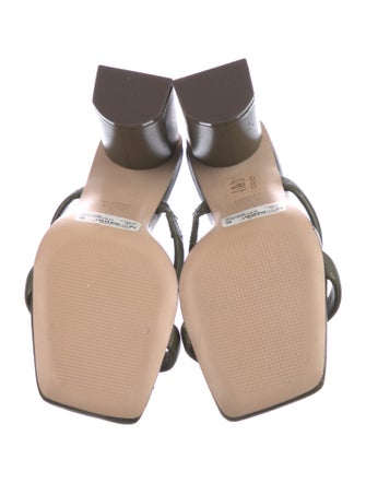 Schutz Leather Slides