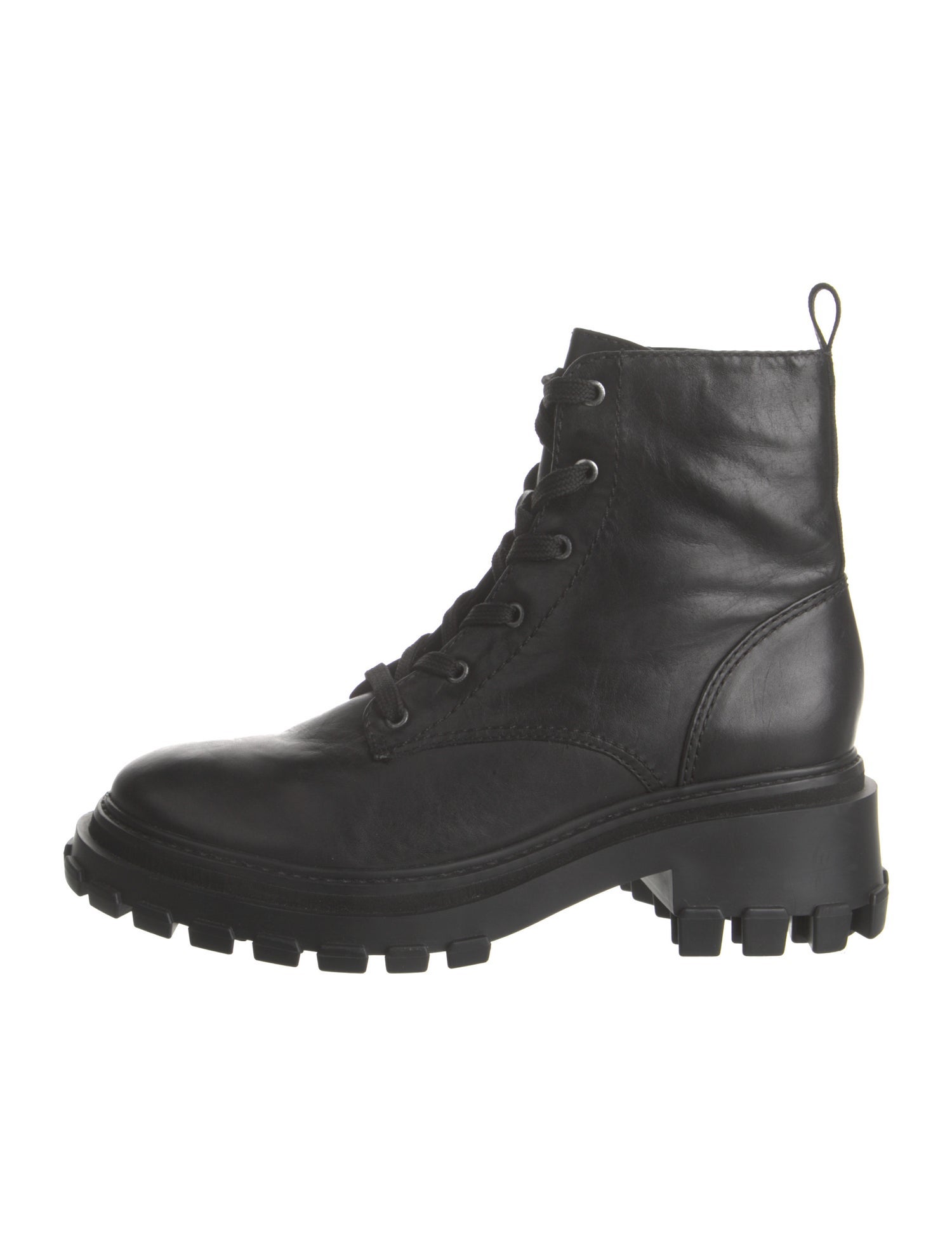 Schutz Leather Combat Boots