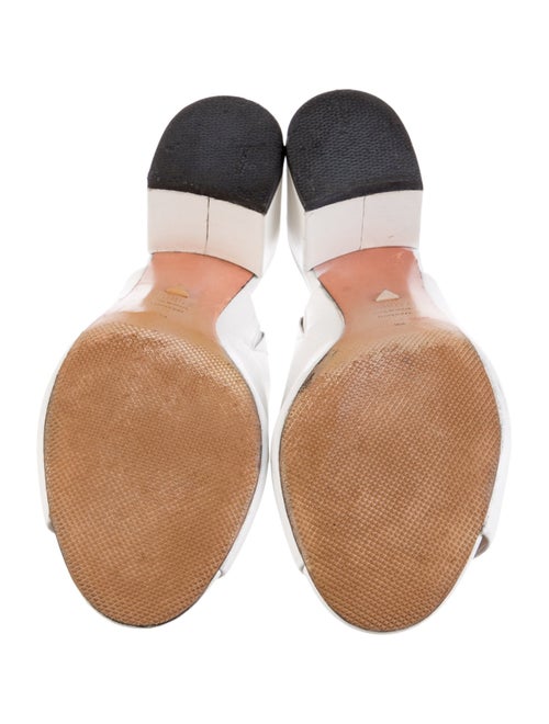 Schutz Leather Slides