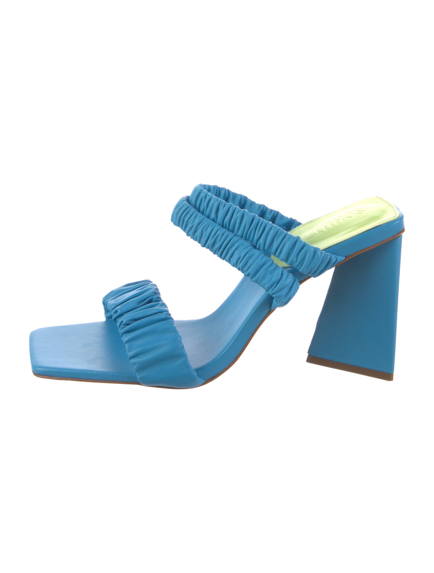 Schutz Leather Slides