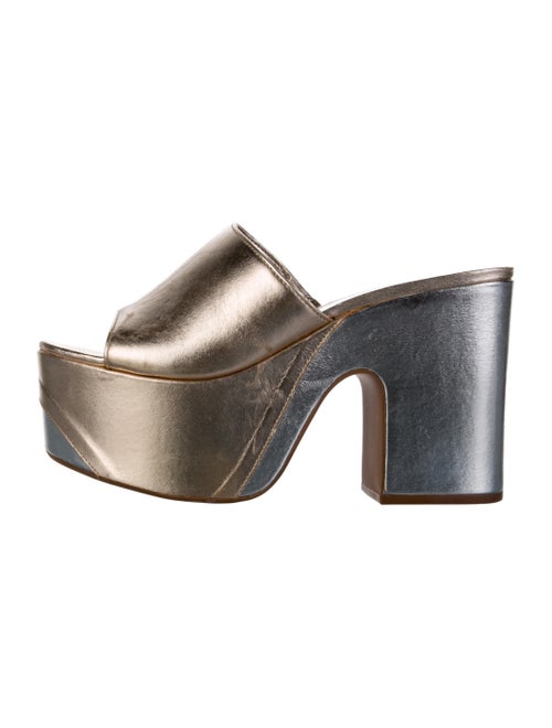 Schutz Leather Slides