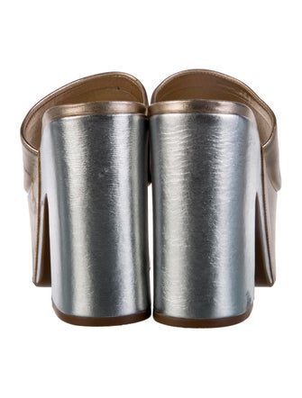 Schutz Leather Slides