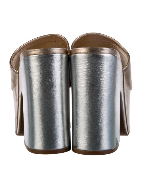 Schutz Leather Slides