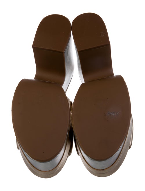 Schutz Leather Slides