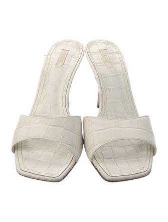 Schutz Leather Slides