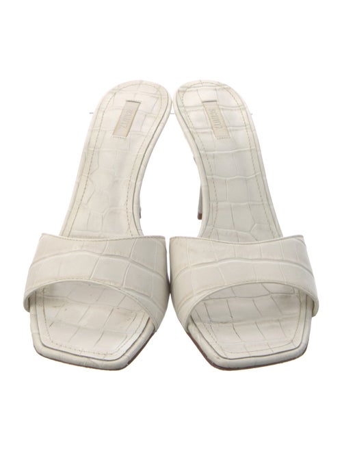 Schutz Leather Slides