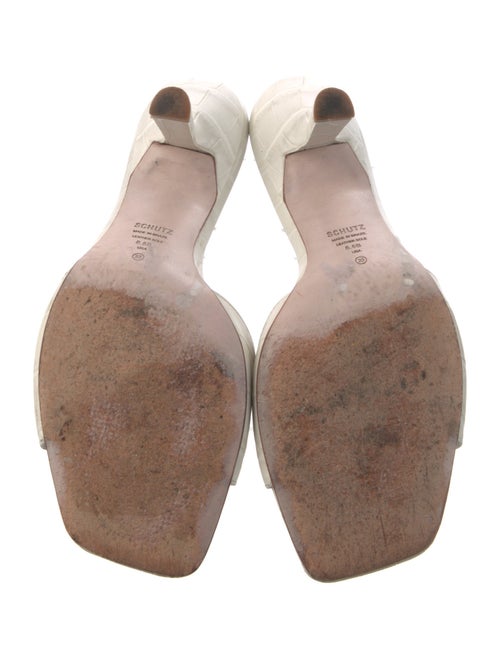 Schutz Leather Slides