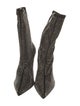 Schutz Suede Crystal Embellishments Sock Boots