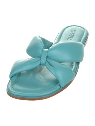 Schutz Leather Slides