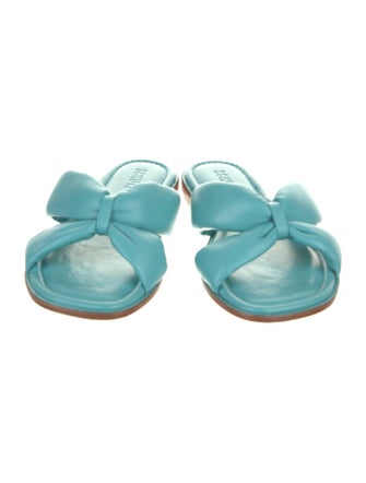 Schutz Leather Slides